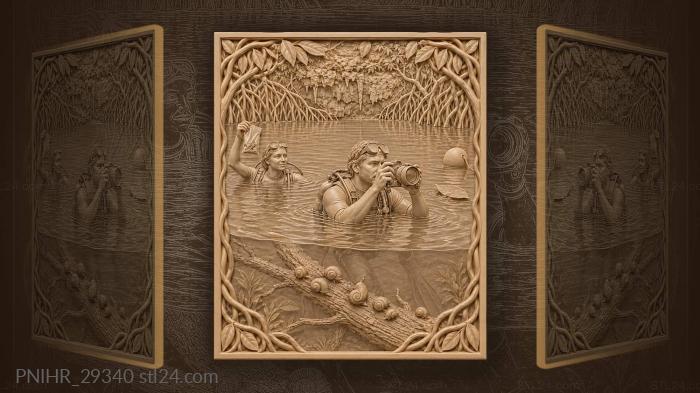 Emerald sinkhole diver water sample 3d STL model