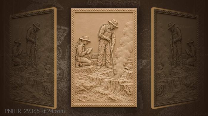 Volcanic vent ranger gas detection 3d STL model