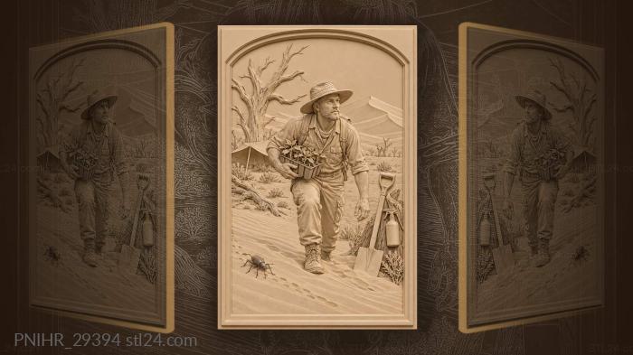 Carrying seedlings up the orange dunes 3d STL model