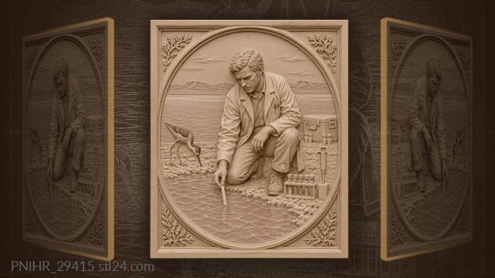 Australian chemist testing pink lake salinity 3d STL model