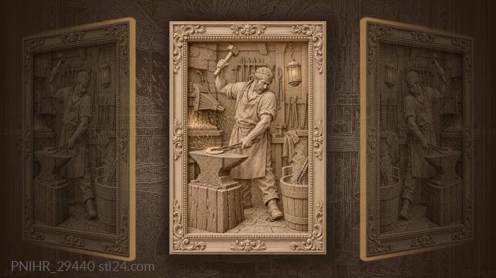 Lantern swaying above the steaming trough 3d STL model