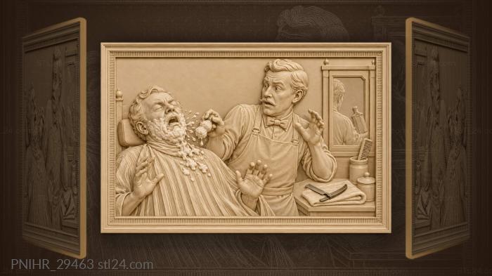 Barber’s surprise a foamy moment 3d STL model