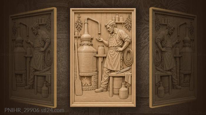 Drop falling into the collecting jar 3d STL model