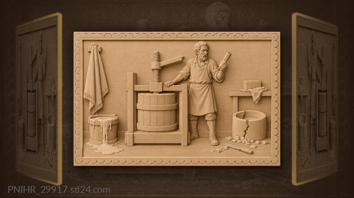 Cheese making mishap broken handle 3d STL model