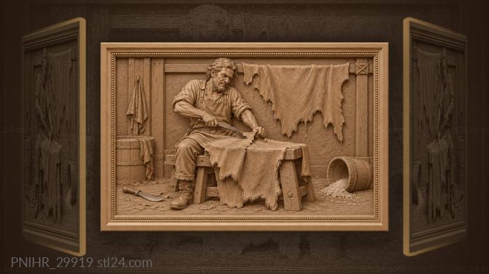 Tanner’s toil hide tearing frustration 3d STL model
