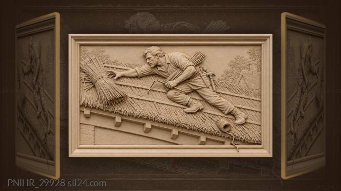 Thatching repair precarious balance reaching 3d STL model