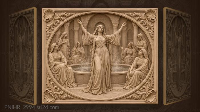 Bathhouse bliss women steam and chat 3d STL model