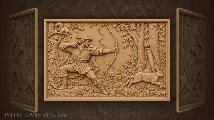 Bowstring snapped and the squirrel dropped a nut 3d STL model