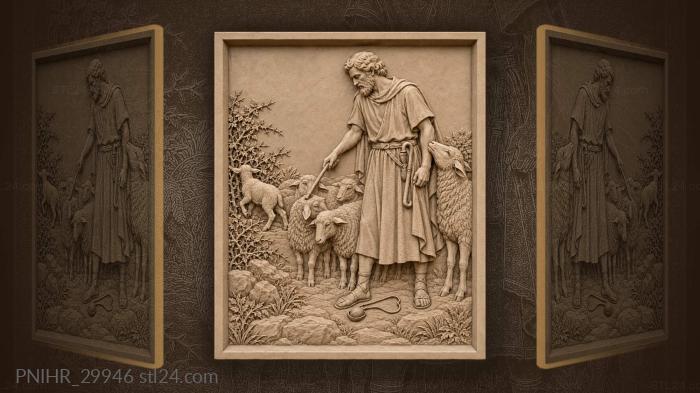 Tapping each sheep head while counting 3d STL model