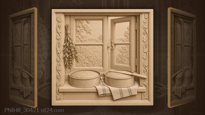 In tins cake layers cool beside herbs 3d STL model