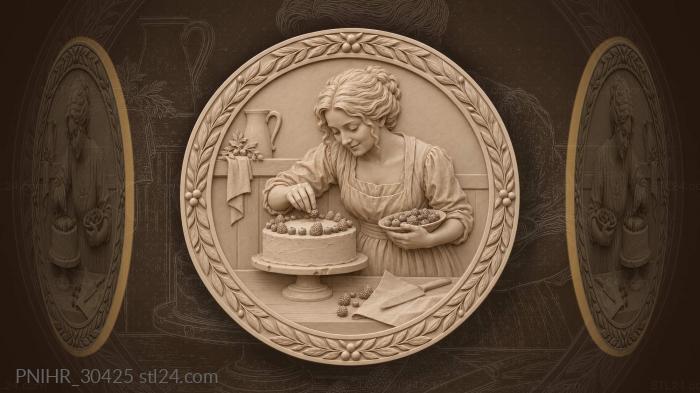 Berry by berry mother decorates cake 3d STL model