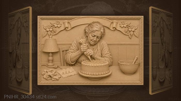 Late night cake inscription love 3d STL model