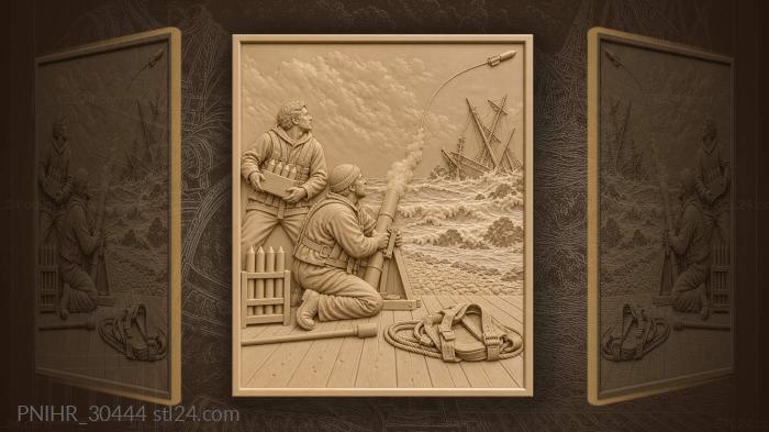 Lifesavers firing line to shipwreck 3d STL model