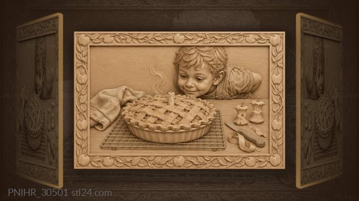 Warm pie boy’s sweet temptation 3d STL model