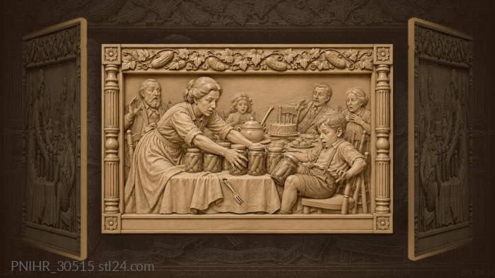 Child halts a kitchen table disaster 3d STL model