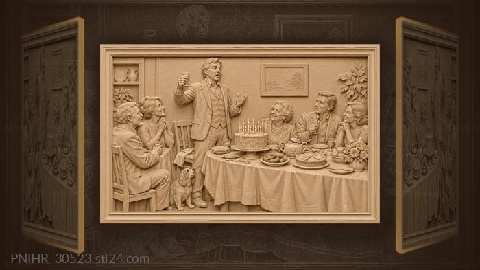 Guest forgets his words mid toast 3d STL model
