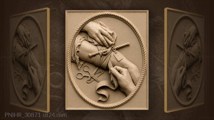 Holding hands gentle connection tenderness 3d STL model