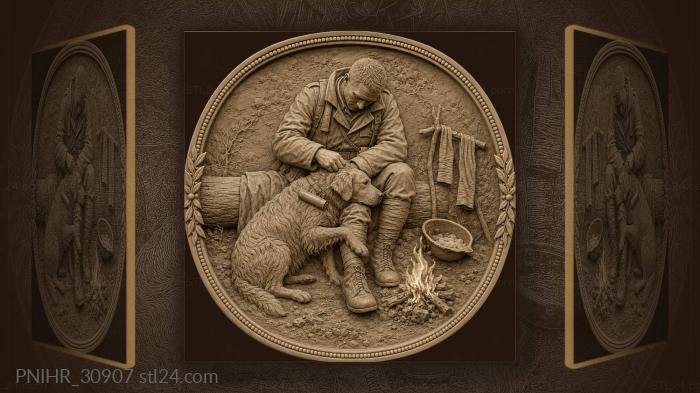 Soldier’s loyal friend warm companionship 3d STL model