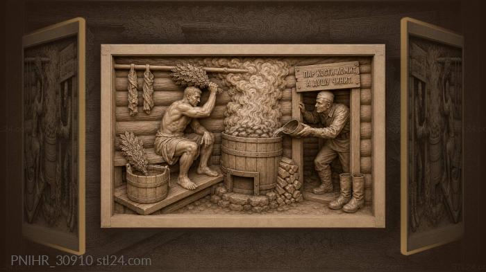 Bathhouse warmth soldier’s rest steam 3d STL model