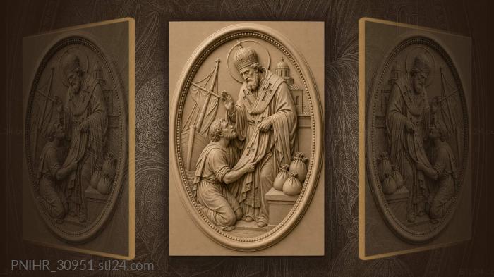 Grateful sailor clutches saint nicholas vestment 3d STL model