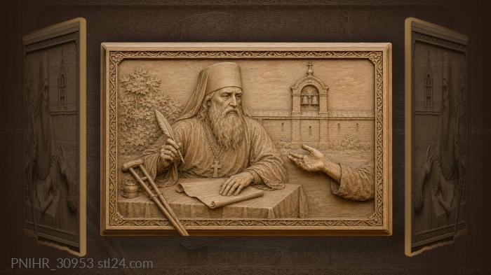 Saint tikhon and the humble beggar 3d STL model