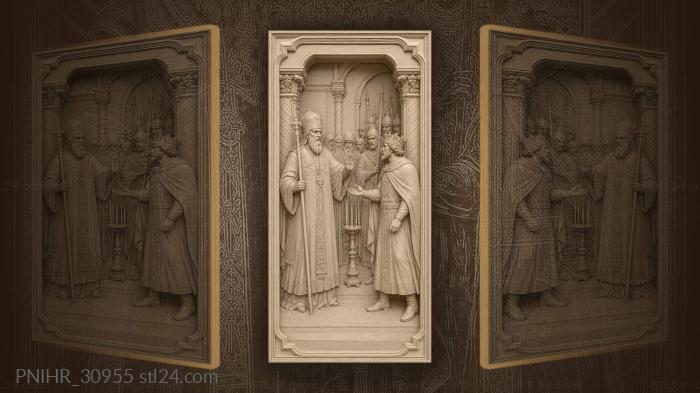 Philip rebuffs crowned ruler before guards 3d STL model