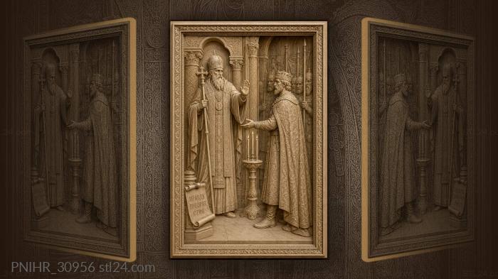 Prelate denies blessing across candle stand 3d STL model