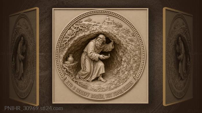 Saint anthony’s cave dwelling solitude 3d STL model