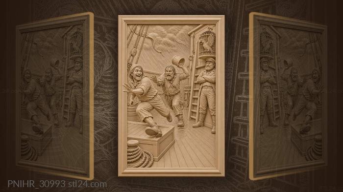 Deckhand’s prank during stormy weather 3d STL model