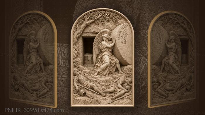 Guardian shoves the sealed stone from the doorway 3d STL model