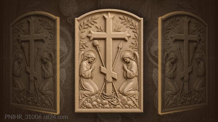Holy spear and reed cross 3d STL model