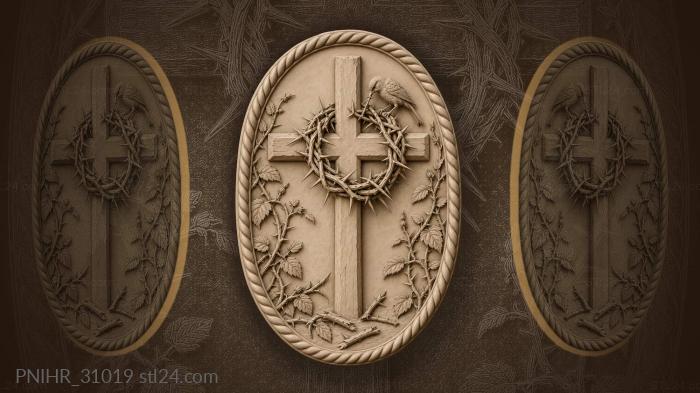 Bird pulls thorn from crown 3d STL model