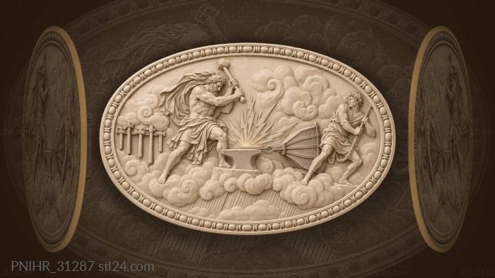 Heavenly blacksmith forging first thunder 3d STL model