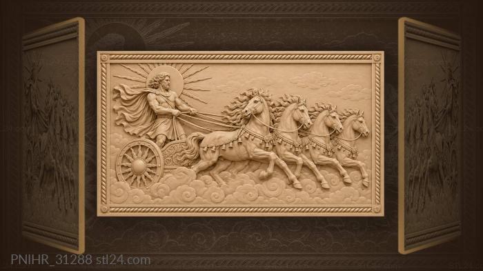 Dazhbog’s solar chariot heavenly gallop 3d STL model