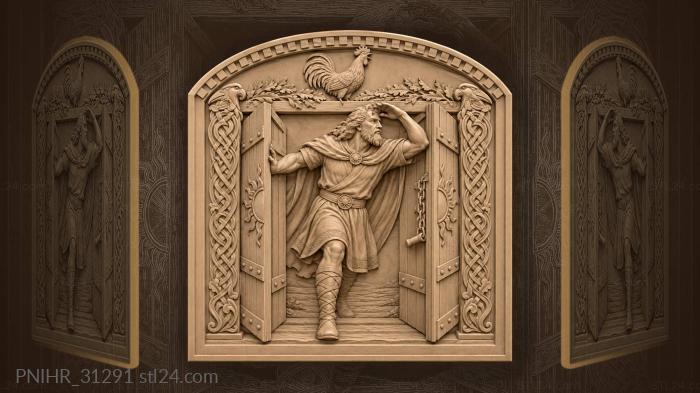 Dazhbog at the opening gates 3d STL model