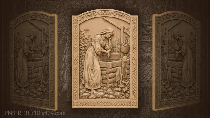 Mokosh lowers thread into the well 3d STL model
