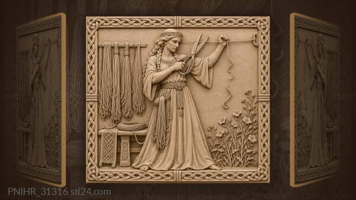 Mokosh weaving destiny’s thread 3d STL model