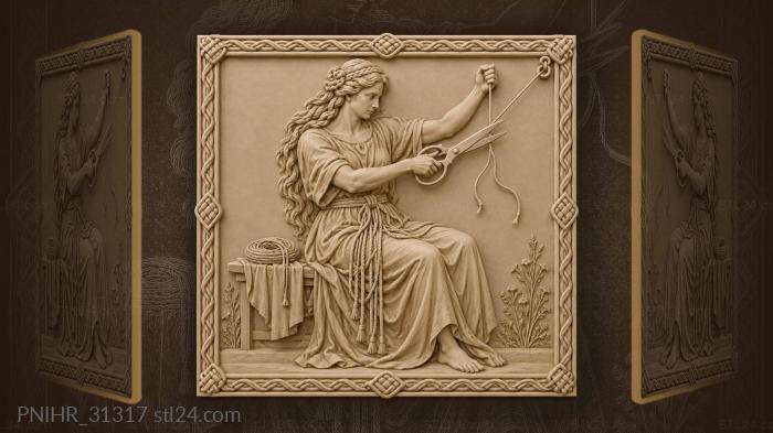 Mokosh weaving the thread of fate 3d STL model