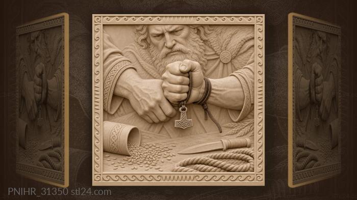 Oath of loyalty strong handshake 3d STL model