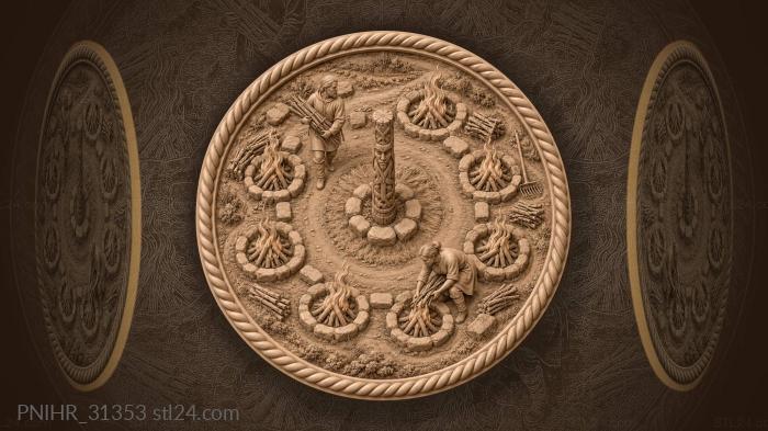 Keepers circle eight uneven sanctuary fires 3d STL model