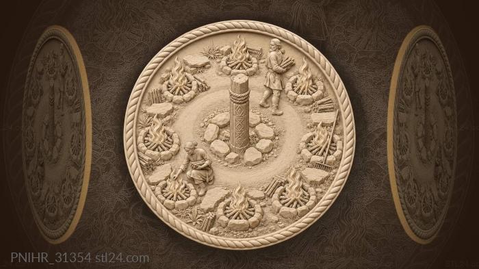 Eight fires keep the sacred ring unbroken 3d STL model