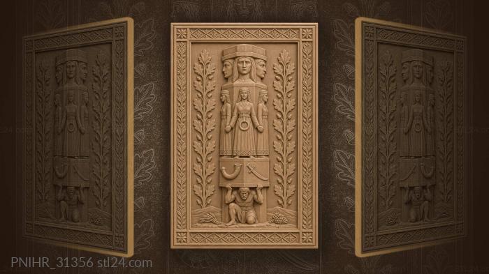Three tiered idol rises upon the mound 3d STL model