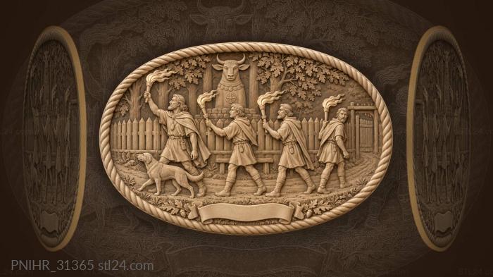 Pilgrims keep misfortune beyond the gate 3d STL model