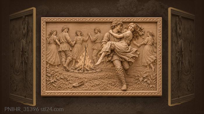 Elopement from lively folk dance 3d STL model