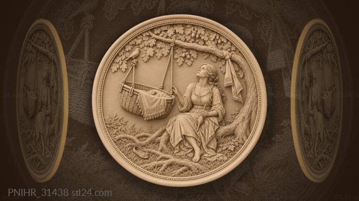 Mother lets the breeze rock the cradle 3d STL model