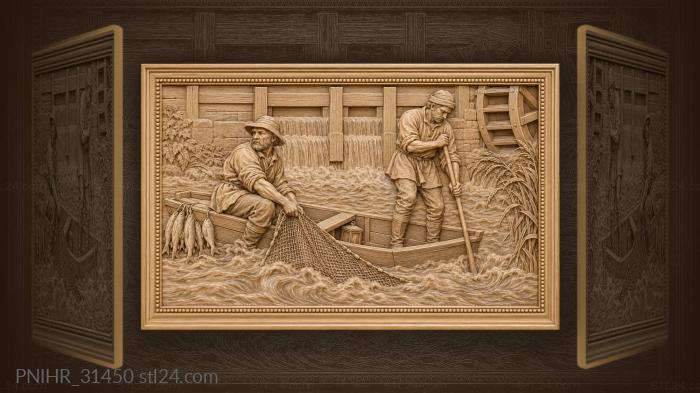 Poacher’s boat by the mill 3d STL model