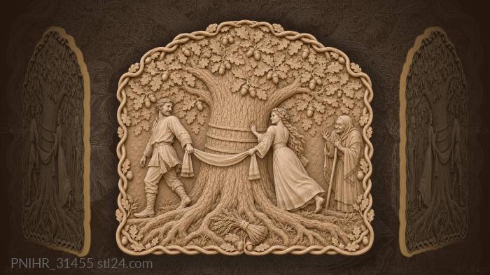 Oak tree wedding ancient wisdom 3d STL model