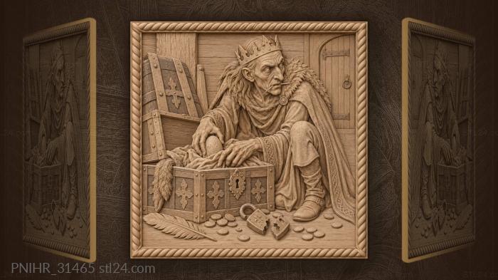 Koschei takes the egg from the chest 3d STL model