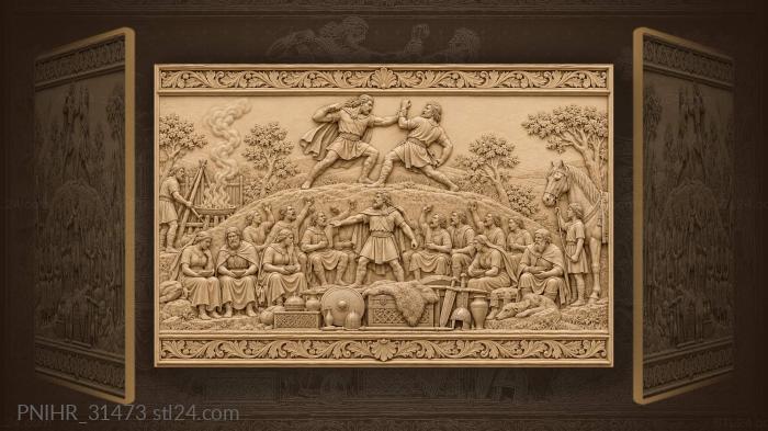 Third warrior breaks up the duel 3d STL model