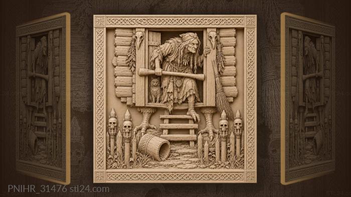 Baba yaga’s hut chicken leg guard 3d STL model